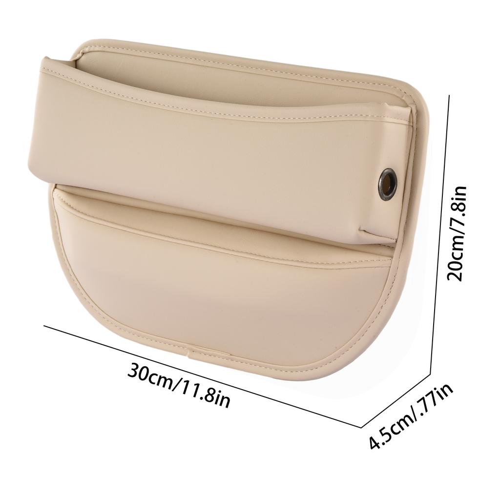 PU Leather Car Seat Crevice Storage Box Car Seat Side Pocket Auto Console Slit Gap Filler Organizers Storage Holder Car Interior