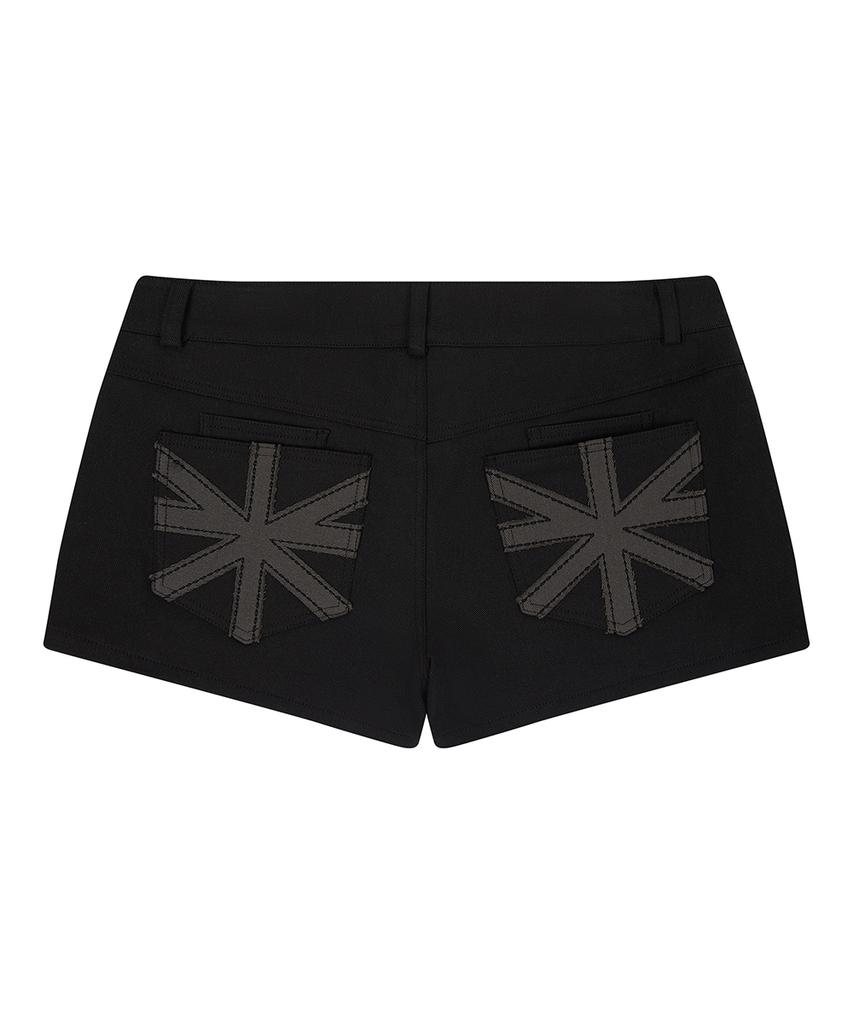 LUVISTRUE El Pocket Patch Belt Shorts(Black)