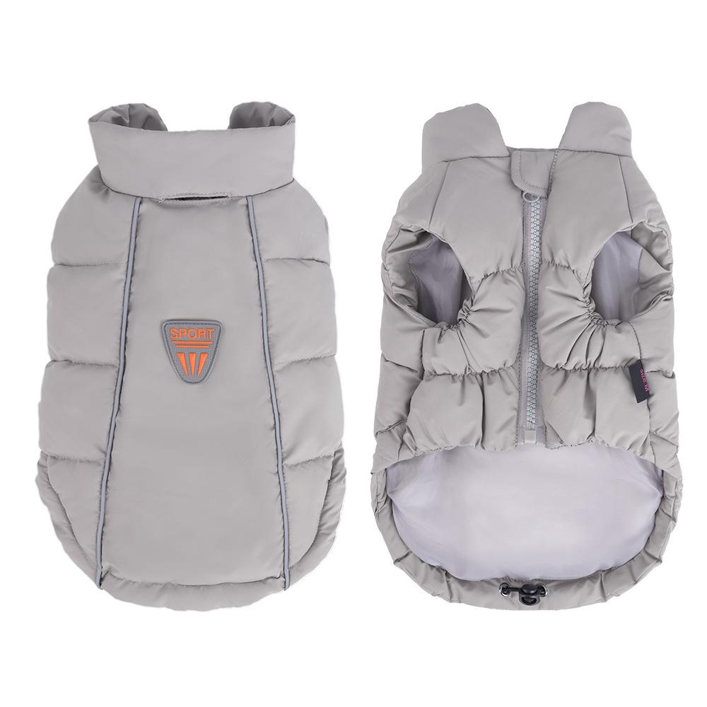

New winter pet dog clothes thickened vest teddy bear puppy clothes reflective dog pet cotton-padded clothes S