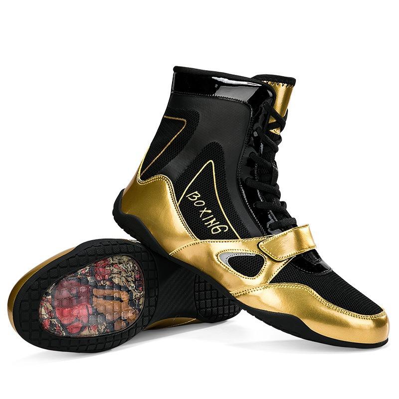 New boxing shoes men's low-top sanda shoes high-top fighting training shoes wrestling shoes wrestling boots boots boxing