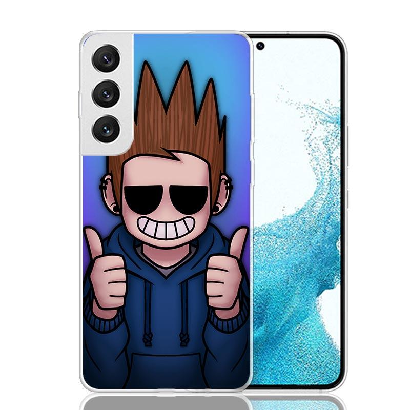 Anime Cartoon Eddsworld Phone Case For Samsung Galaxy S26 Ultra S23 S24 S25 Edge S20 FE S21 S22 Plus Soft Print Shell Cover Fund