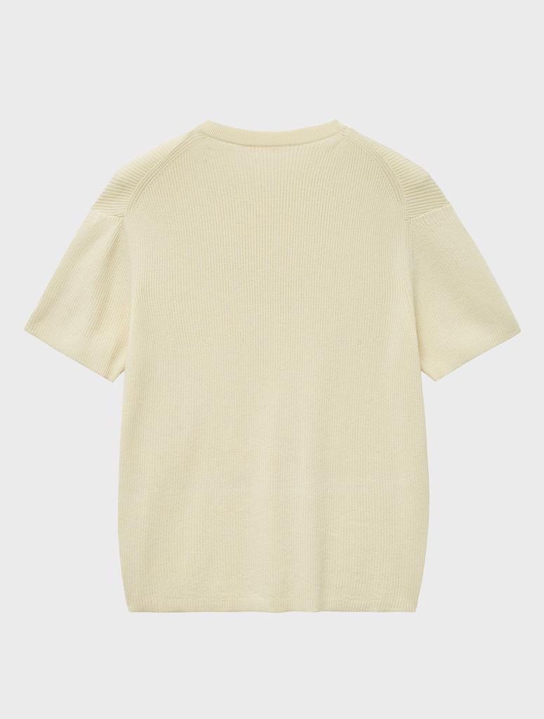 NOIRER Lux Cotton Basic Half Knit (Ivory)