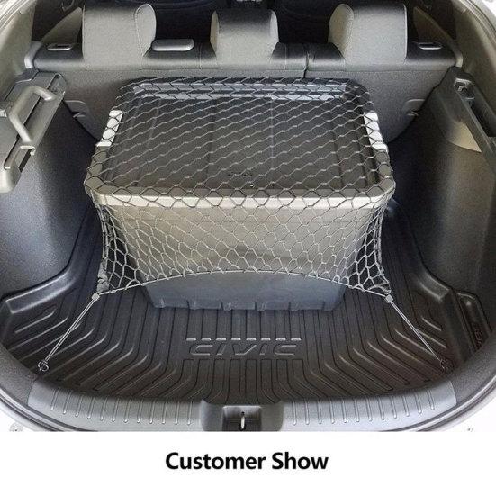 Car SUV Rear Trunk Boot Floor Cargo Luggage Net Elastic Mesh Storage Fixed Set