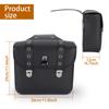 2pcs Universal PU Leather Motorcycle Saddlebag Side Tool Luggage Package Saddle for Honda/Suzuki/Kawasaki/Yamaha Black