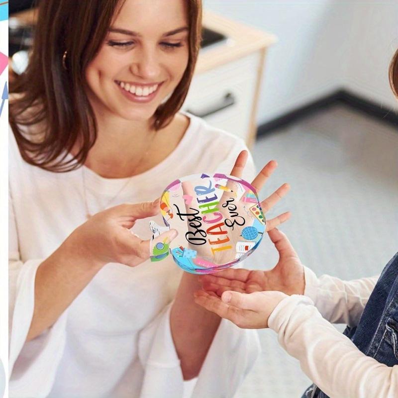 Apple Paperweight Keepsake: Teacher Appreciation/Birthday Gift (Women). Thank You, Grad Party Gift for Office/Classroom.