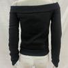 Y2K women's one neck fashionable and simple temperament dark gothic waist cinched top