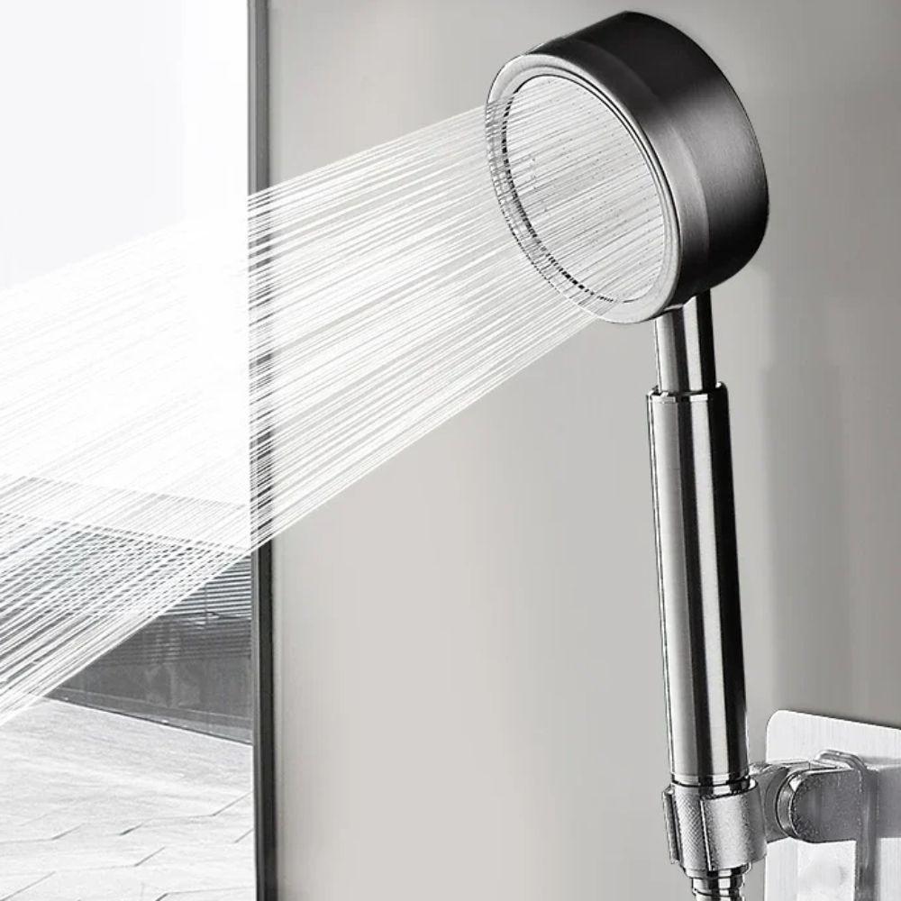 304 Stainless Steel Handheld Shower Head Water Saving Supercharged Rainfall Shower Head Dormitory