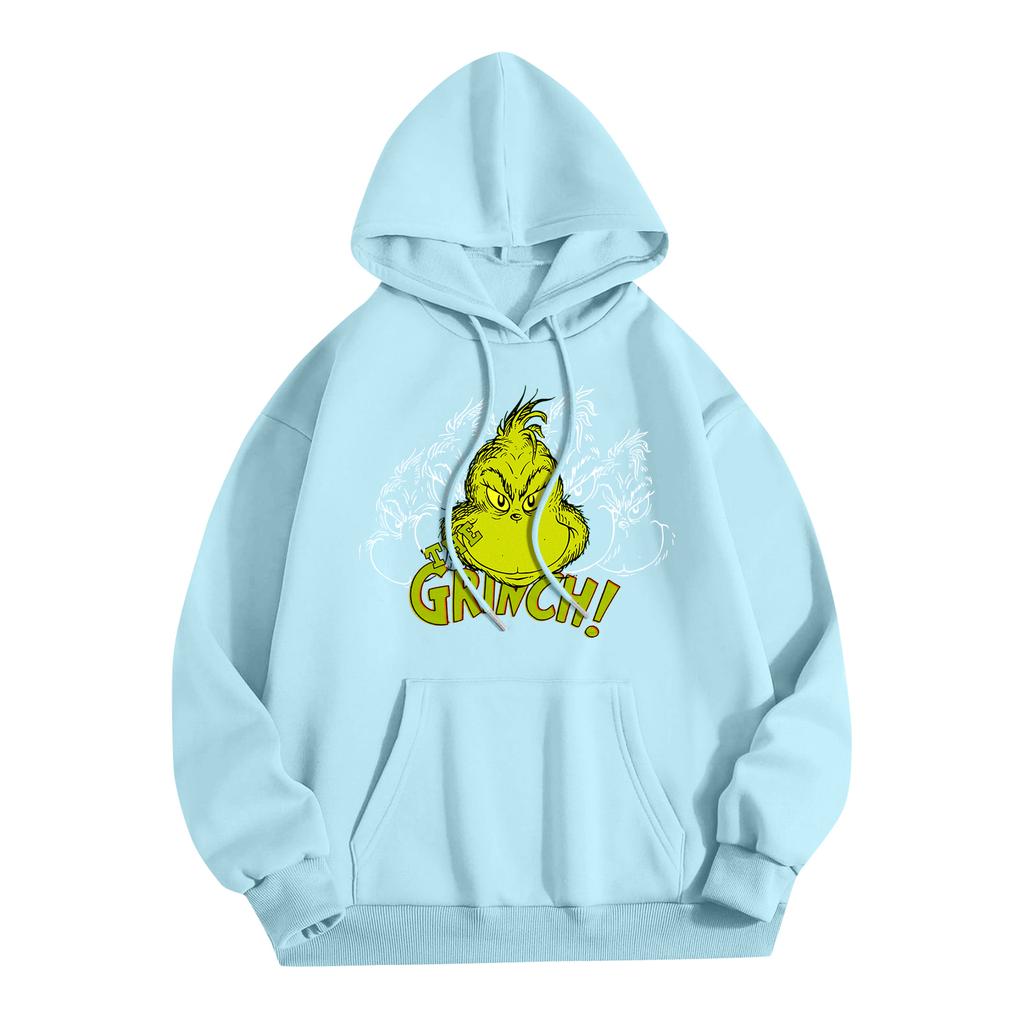 Women's Fashion Women's Lightweight Long Sleeve Pullover With Pockets Preppy Graphic Hoodie