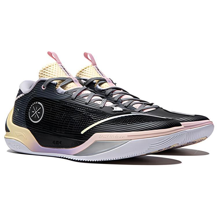 New LiNing Wade Cold Blood 2 Anti Slip Wear Resistant Low Top Basketball Shoes Men's Black Purple ABPU017-8