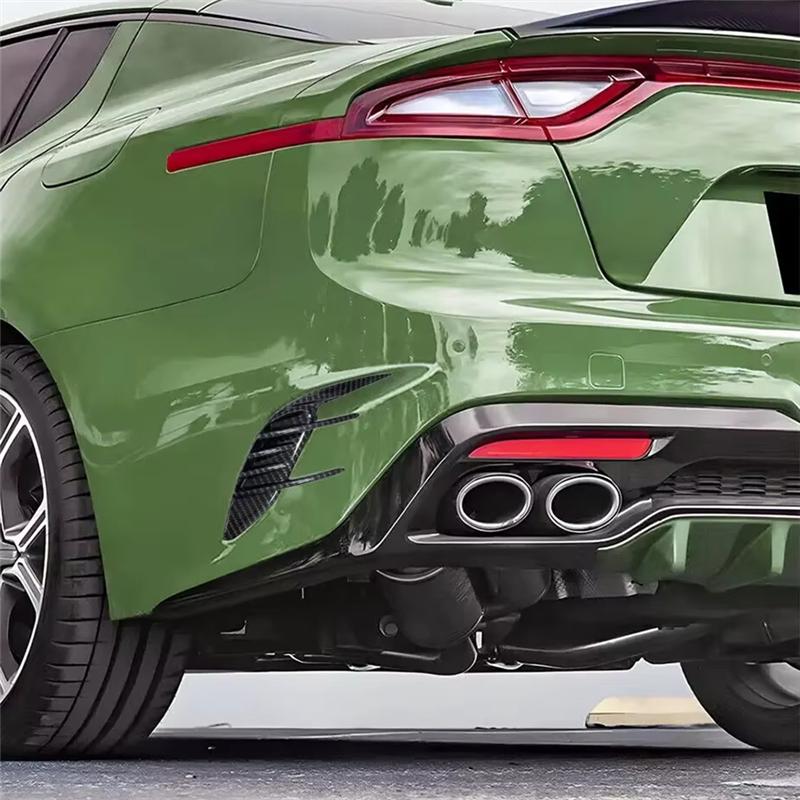 A28G-2017- For KIA Stinger Car Rear Bumper Side Vent Grille Decorative Cover Spoiler 1 Pair Auto Parts