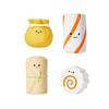 Latex Dog Chew Toy Squeaky Puppy Teething Toy Cute Food Shape Teeth Cleaning Toy for Aggressive Chewers Dogs Boredom Relief