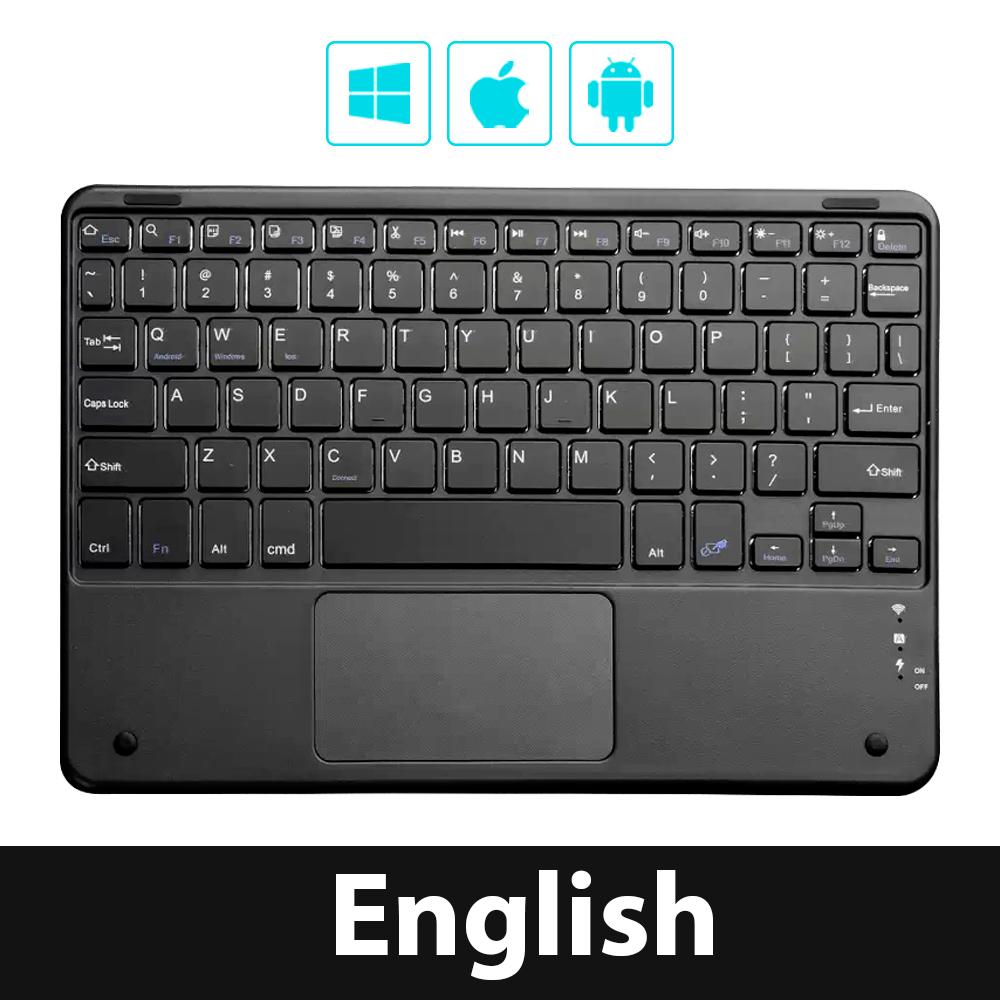2025 For iPad Wireless Keyboard with Touchpad For Xiaomi Samsung Android iOS Windows For Phone Tablet Laptop Bluetooth Keyboard