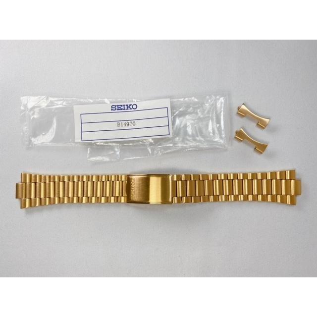 Genuine SEIKO 5 19mm Gold Stainless Band B1497G for 7009-3040 Bracelet Japan