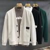 Men's Trendy V-Neck Cardigan: Spring & Autumn Casual Korean Style Outerwear