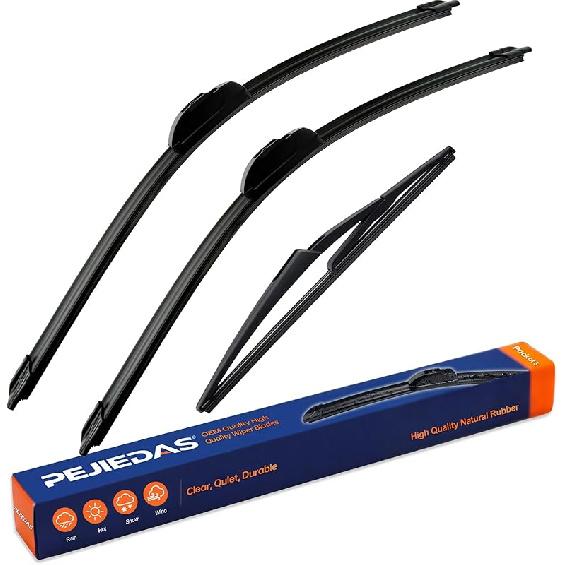 OEM Quality Front Wiper Blades, Replacement For 1995-2004 Toyota Tacoma/ 1984-2002 Toyota 4Runner, OE Original Style (17 Inch + 17 Inch Front Wiper