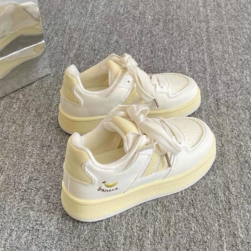 Dopamine Platform White Shoes Children's Tide Versatile Niche Bread Shoes Casual Board Shoes Spring and Summer Women's Shoes
