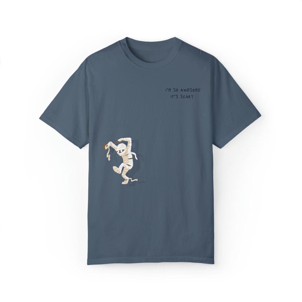 I m So Awesome It s Scary T-Shirt, Trendy Halloween, Mummy Ghost Scary Shirt 2XL