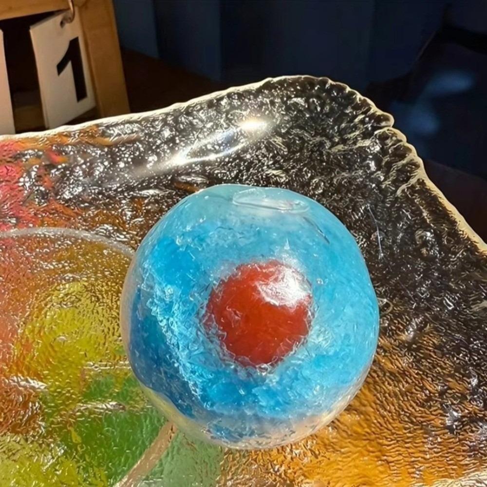 Slushie Fruit Slush Squishy Toy Fruit Smoothie Ice Cracked Crystal Ball Crispy Skin Ball  Portable