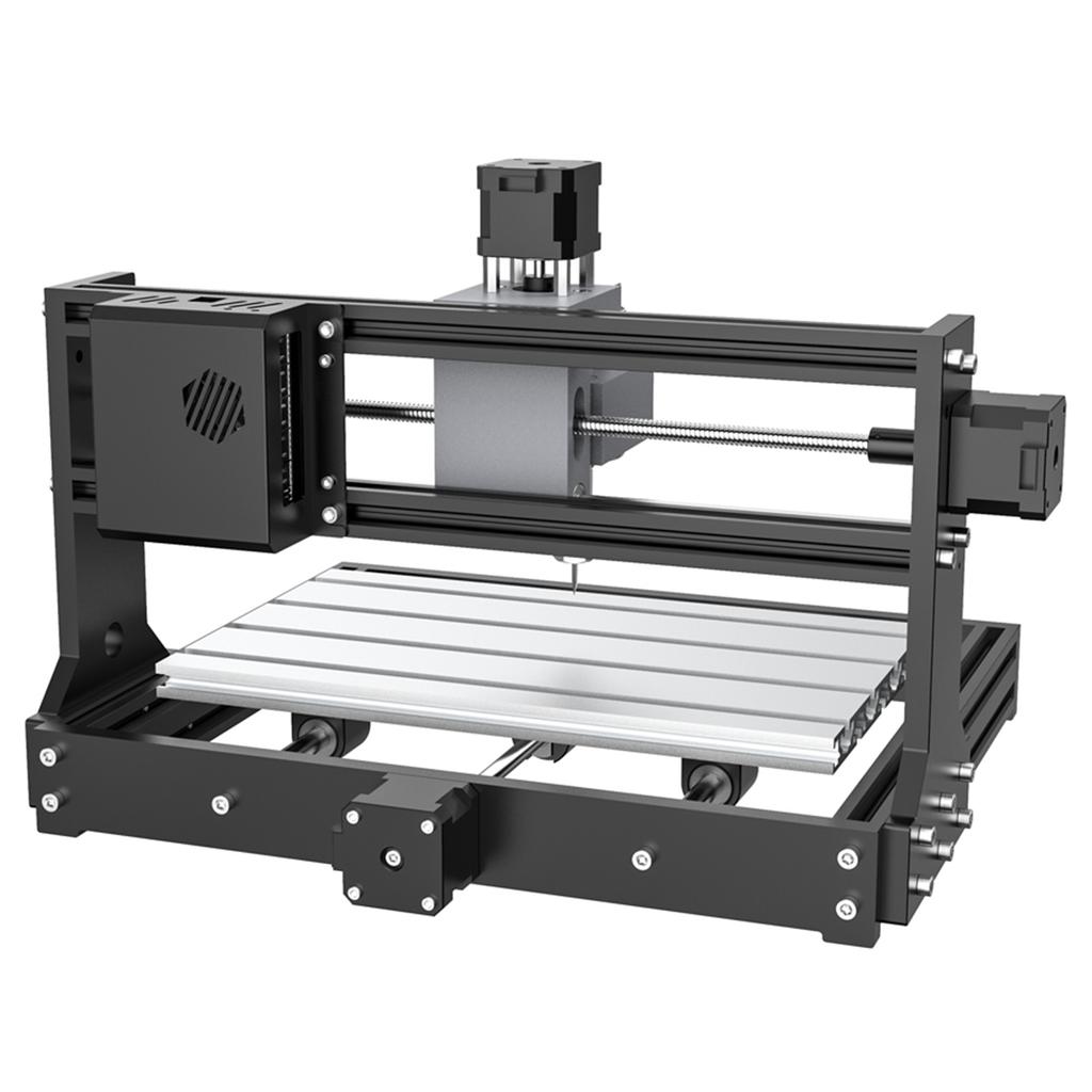 Gravator CNC 3 Axe Control GRBL Mașină de Gravat Control Manual Mașină de Sculptat Lemn 100‑240V Stecher UE