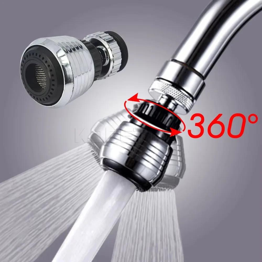 360° Swivel Water Saving Tap Aerator Replaceable Filter Mixed Nozzle Kitchen Bathroom Faucet Bubbler