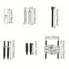 9Pcs Bearing Separator Tool Set Heavy Duty Bearing Puller Kit for Engine Transmission Repair Universal Precision Auto Tools