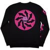 Gorillaz Unisex Adult Craker Island Pazuzu Spiral Back & Sleeve Print Sweatshirt