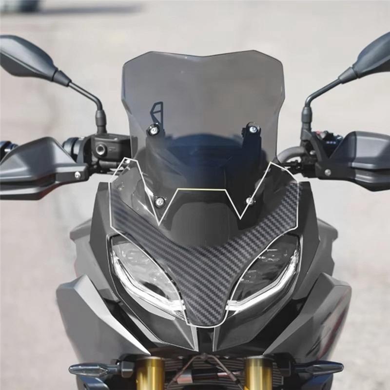 Front Fairing Upper Accessories Front Headlight Cover For BMW F900 XR F900XR -2024 Motorcycle Carbon Fiber