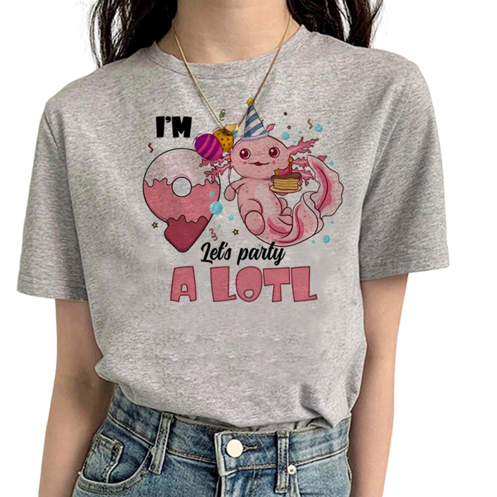 Axolotl tshirt Women funny tshirts feUnisex Unisexga comic anime clothes