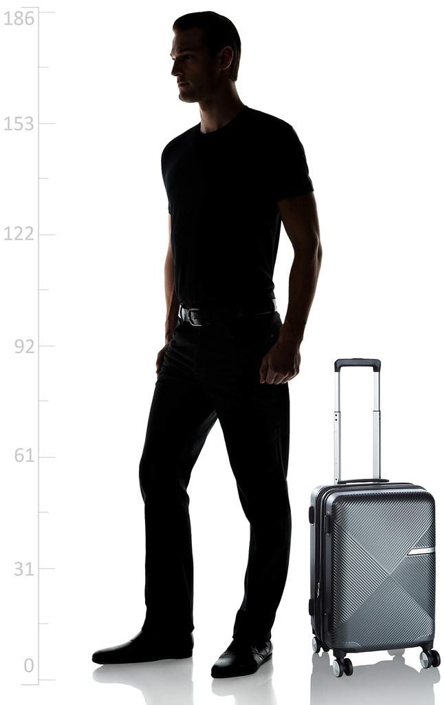 Koffer Tragetasche Volant Spinner Erweiterbar S Größe L 55cm Mattschwarz [Samsonite] 55/20 Handgepäck 36/44 2,9kg