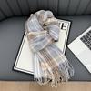 New Korean Atmosphere Premium Plaid Scarf Female Autumn and Winter Student Couple Warm Scarf Male