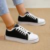 Low-top Cloth Shoes, Women's Flat Round Toe Casual Single Shoes, Student Board Shoes