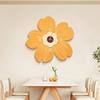 Flower Petal Design Wall Clock Silent Non Ticking Clock Creative Battery Powered Clock Home Living Room School Office Decor