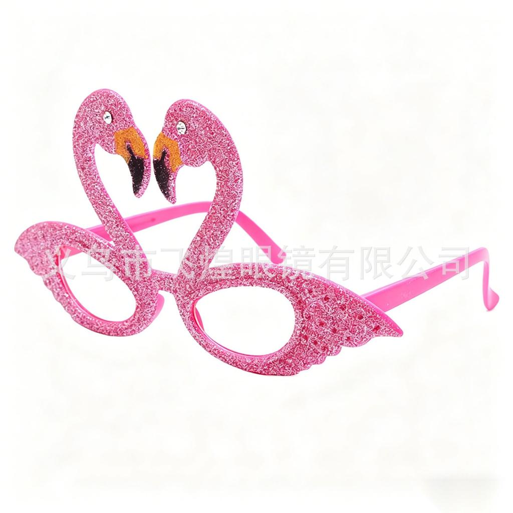 Hawaiian Beach Party Glasses: Coconut Tree, Flamingo, Parrot, Ice Cream, Flower & Wine Glass Fun