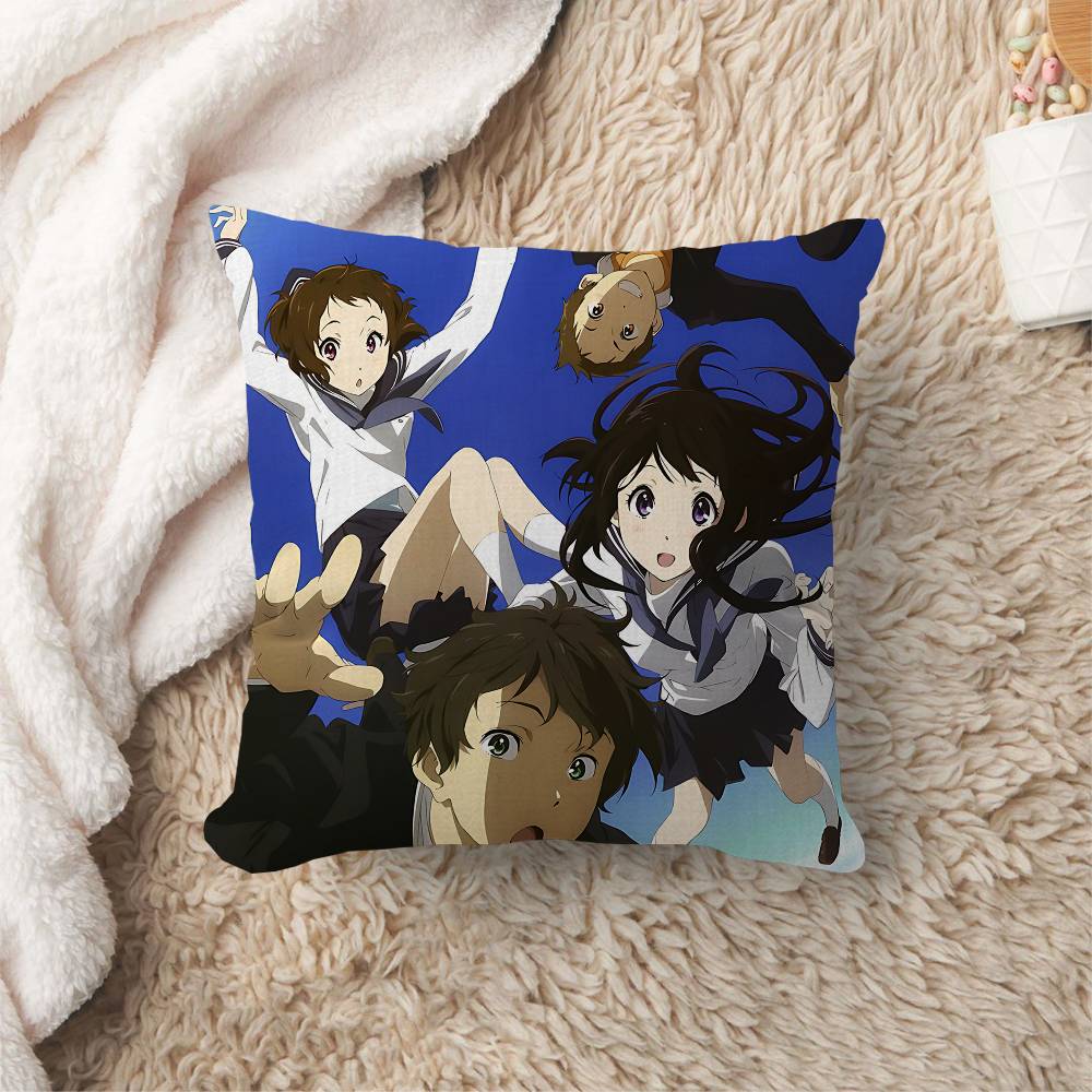Hyouka Anime Cushion Cover Car Throw Pillow Case For Sofa Car Christmas Gift xcm xcm