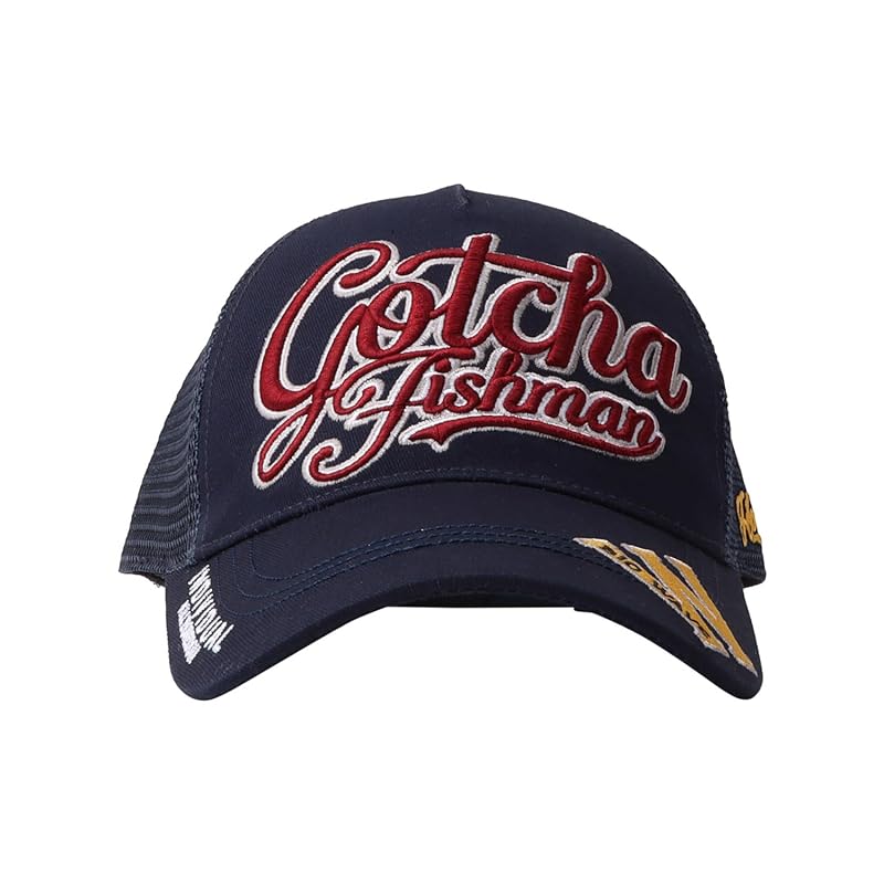 

[Gotcha] classic 3D logo mesh cap snapback free size hat cap men s ladies 251G8702 navy F