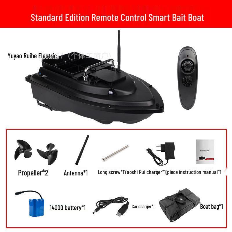 Large Remote Control Bait Boat with GPS & Auto Return for Fast Cruising