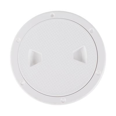 6 Zoll Deckel Luke Abdeckung Rund Weiß Rutschfeste Oberfläche Separates Design Vorgebohrte Löcher