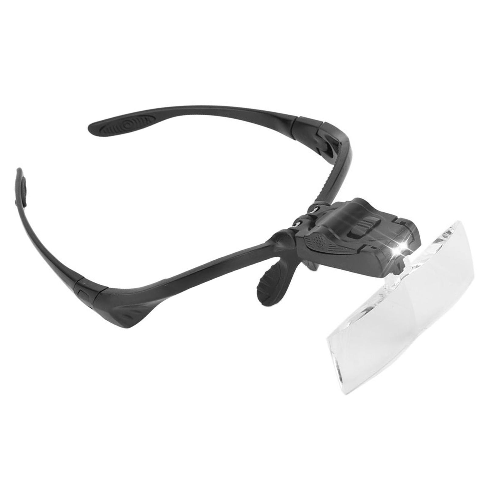 

Eyeglass Type Headband Magnifier with 5 Lens LED Lamp for Eyelashes Extension Use