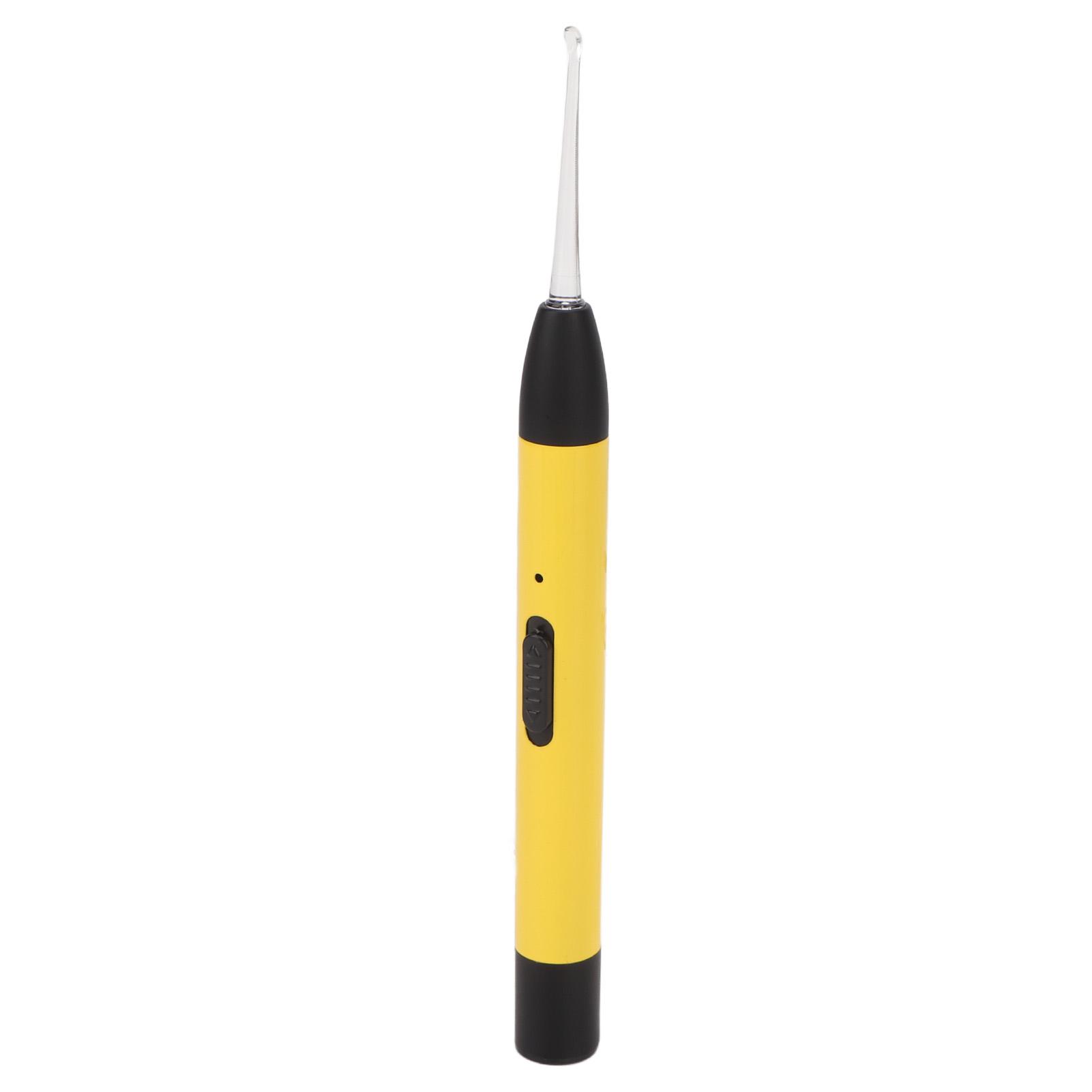 

LED Light Earpick Rechargeable Double Light Source Yellow Portable Lighted Ear Wax Remover