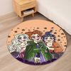 Hocus Pocus Printed Round Rug Carpet Chair Rug Area Rug Entryway Doormats,for Office Chair Living Room Bedroom Kitchen Room.