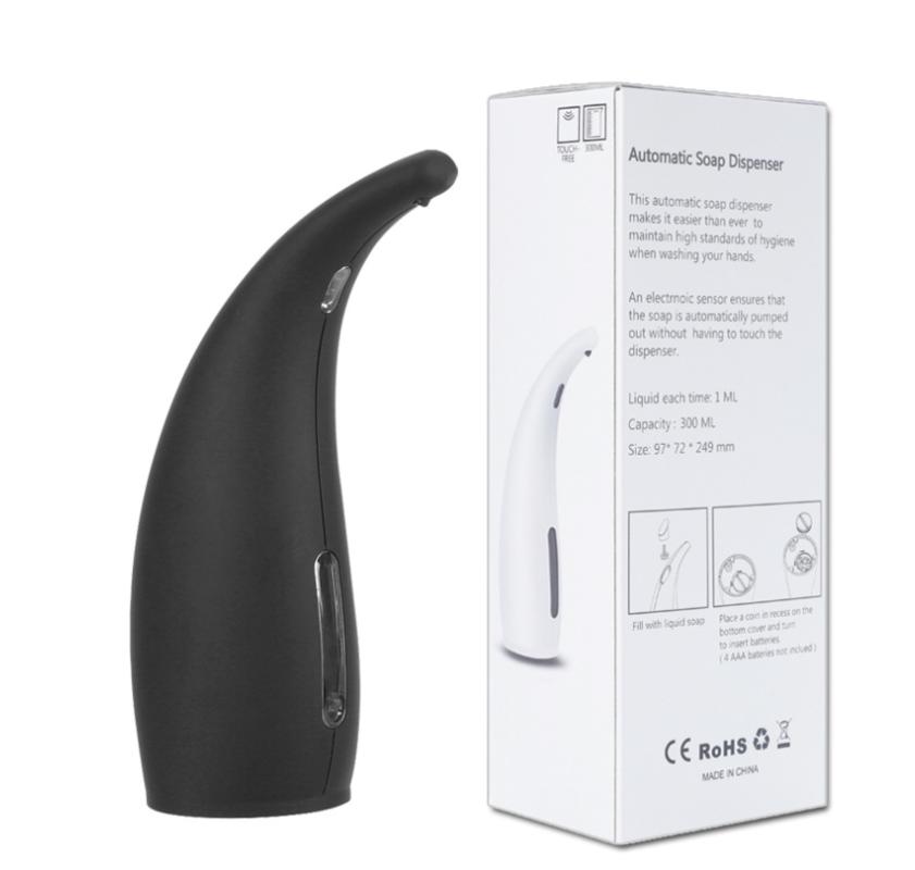 Dispenser di sapone da 300 ml per bagno cucina sensore infrarossi dispositivo per lavaggio mani dispenser di sapone automatico nessun contatto elettrico | Dispenser di sapone liquido