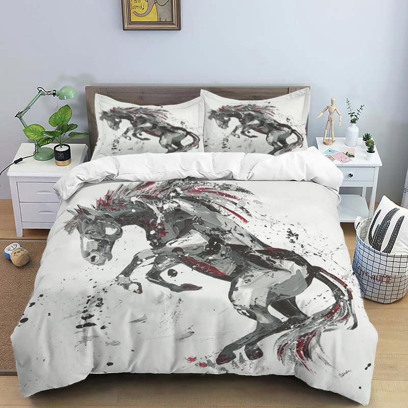 3D Bed set Beautiful Beach Bedding Bed Sets Modern Quilt Cover+pillowcases Winter California King Bedding Sets Jogo De Cama Bed