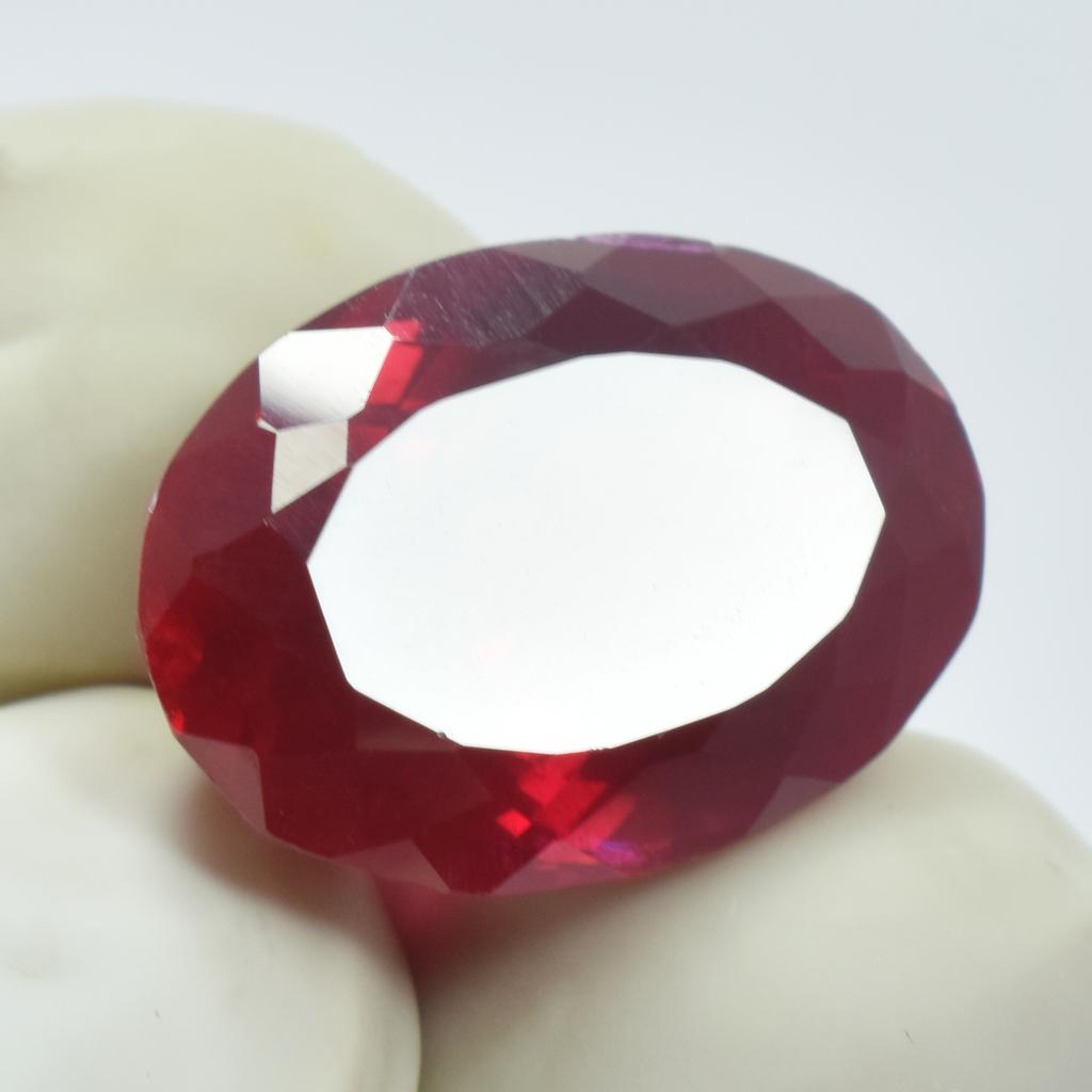 Natural Red Ruby Loose Gemstone 14.60 Ct Oval Cut for Jewelry Making and Gem Collections