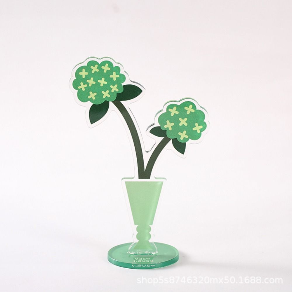 Memo Holder Acrylic Flower Card Holder Flower Shaped Flower Desk Paper Clip  Postcard Holder