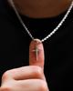 Cross Pendant Necklace Men's Necklace New Fashion Metal Pendant Accessory Party Jewelry