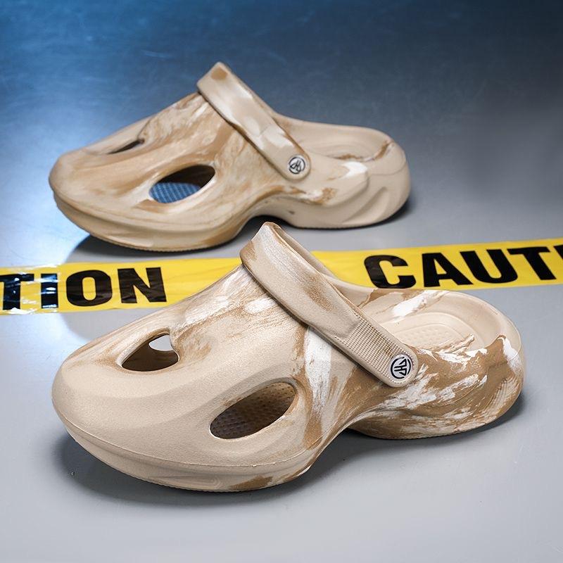 

Летние сандалии для взрослых из ЭВА, легкие дышащие пляжные сандалии, нескользящие тапочки с мягкой подошвой для улицы, камуфляжные тапочки 40-41