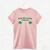 Saint Shirt Kiss My Lucky Charms Funny St Patricks Day Unisex TShirt Crewneck Regular Short Sleeve Printed Tshirt Tops