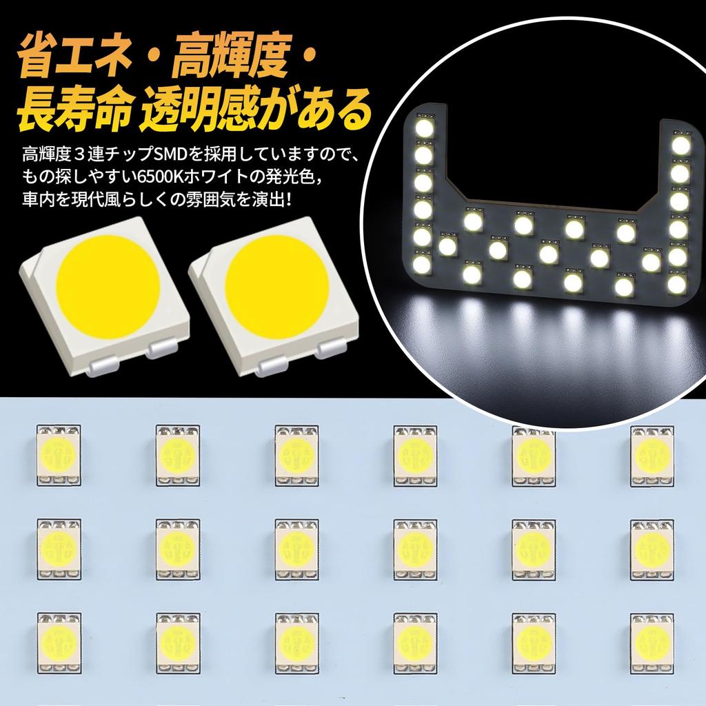 UNNKIBO LED Interior Light Set for Suzuki Every Van Scrum Van Minicab Van and NV100 Clipper DR17V High 6500K LED Interior Genuine Includes Instruction