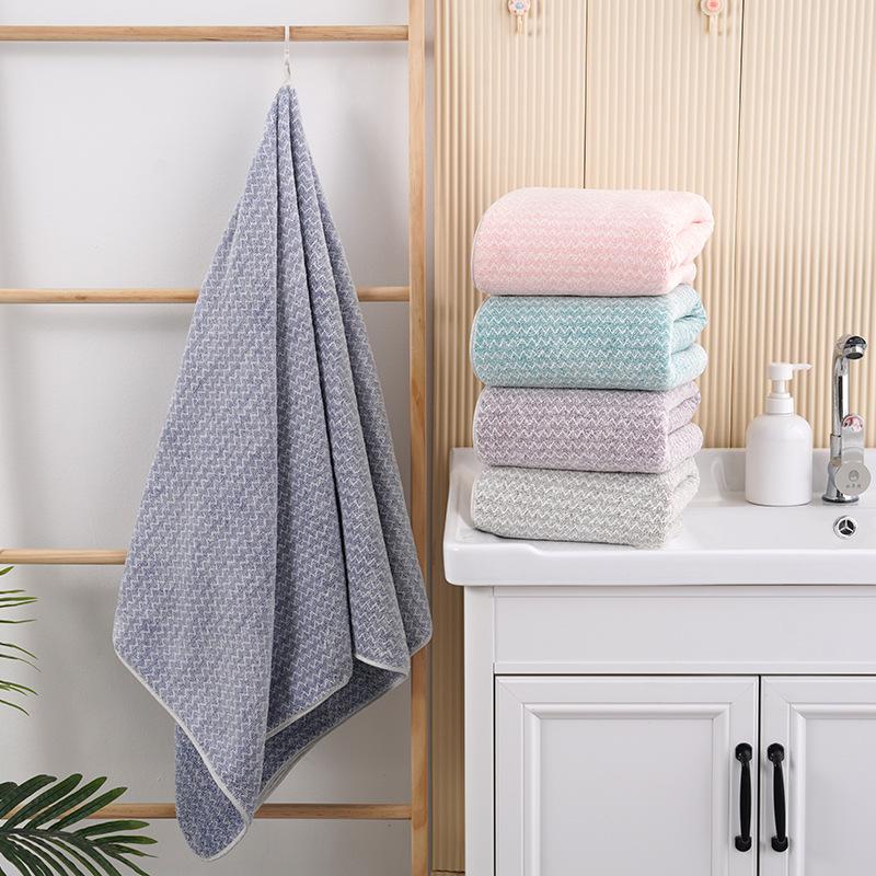 Coral Fleece Towel Bath Towel Two-piece Set for Household Use, Soft and Absorbent Quick Drying Face Towel, Shower Towel