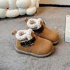 Girls' Fashion British Style Velvet Warm High-top Cotton Boots 2025 Winter New Soft-soled Versatile Boys' Birkenstocks